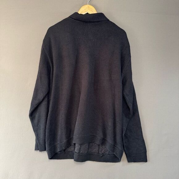 West Bay Classic Men’s Polo Sweater Size 2XL  Red/Grey Graphic Vintage - Picture 4 of 8